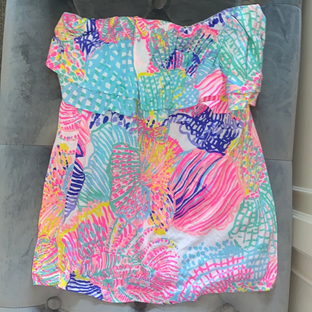 Lilly Pulitzer Floral Tube Top